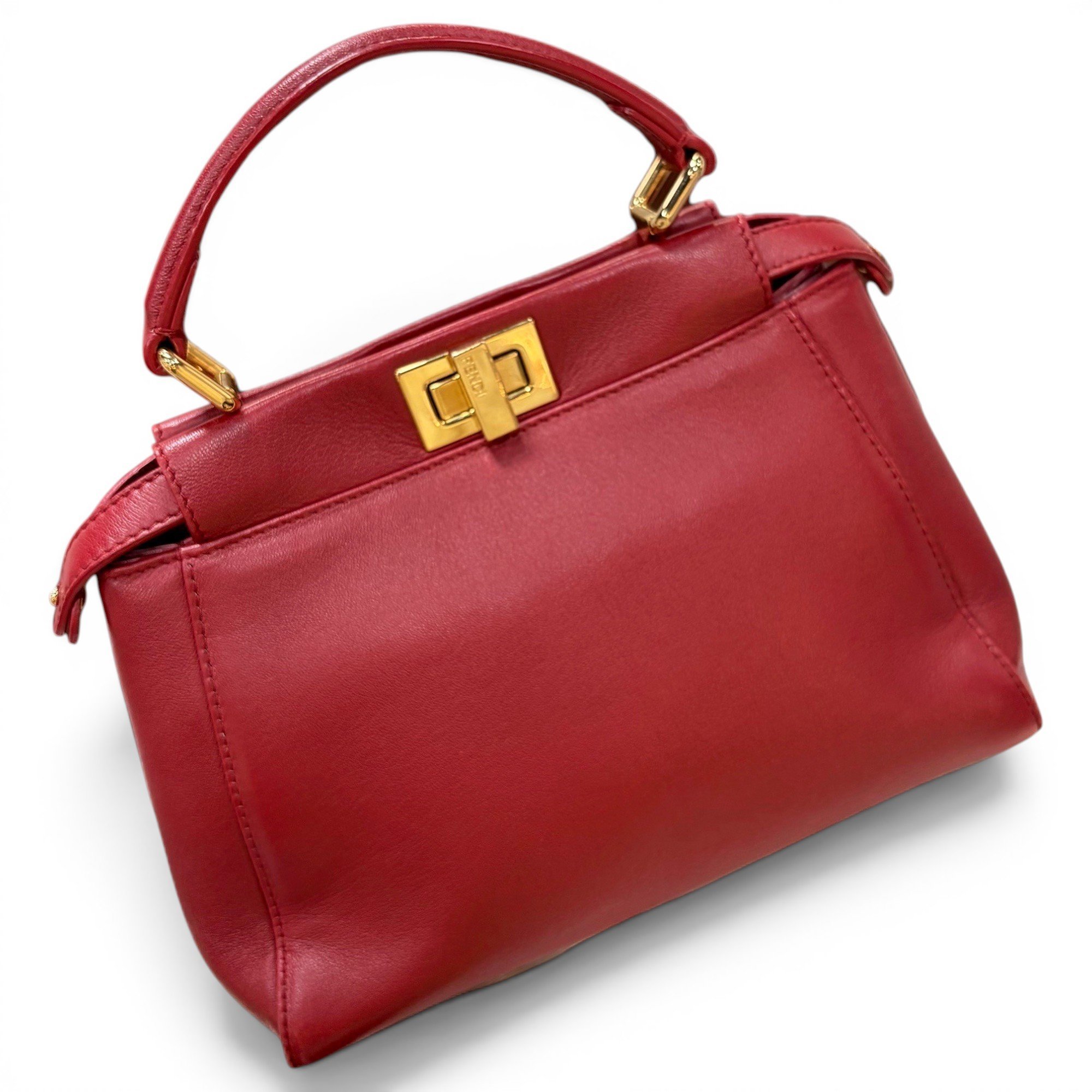 Peekaboo leather handbag