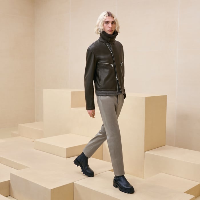 Kaki Cropped Jacket