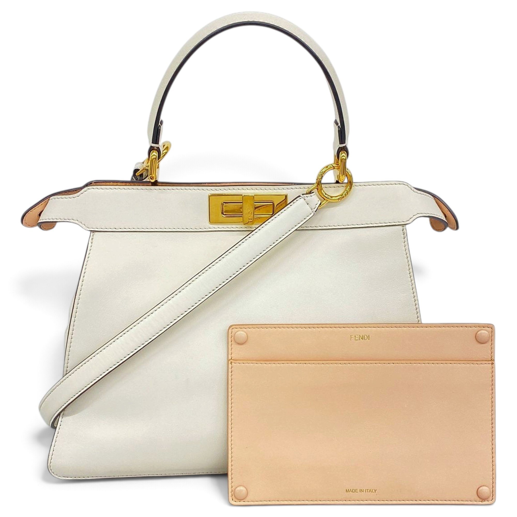 Peekaboo leather handbag