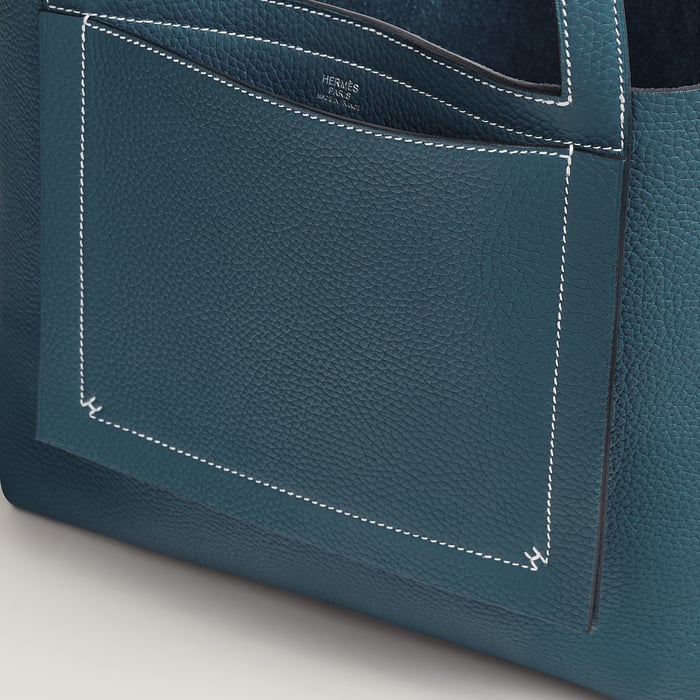 Bleu De Prusse Bolso Hermès Cabasellier 31