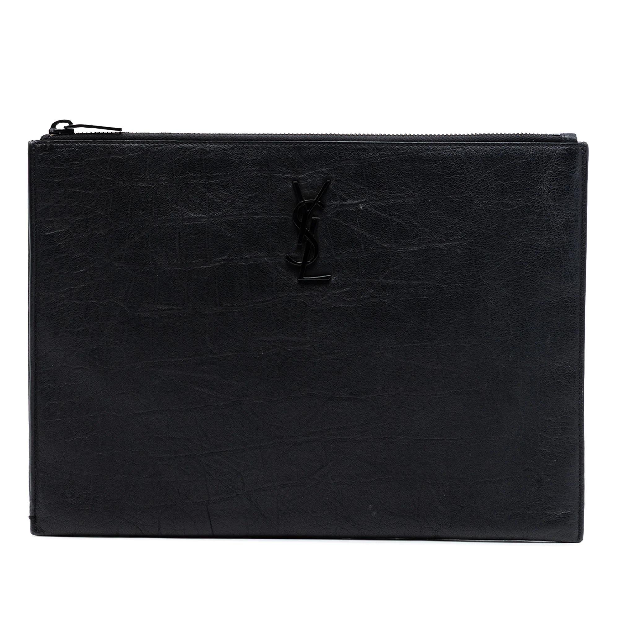 Portefeuille enveloppe leather handbag