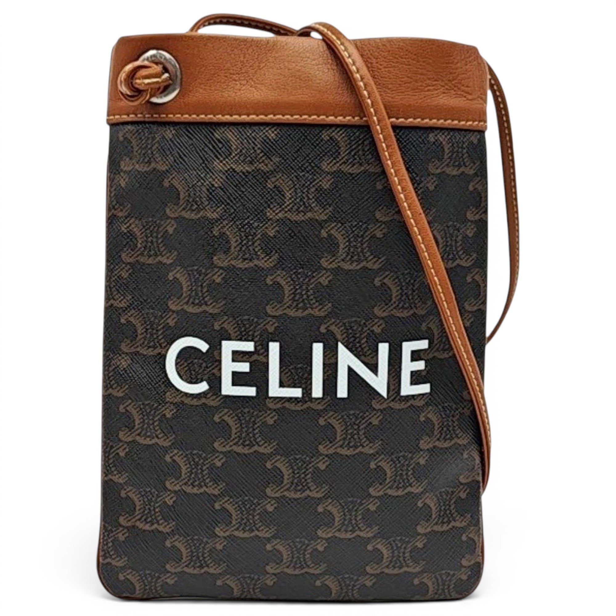 Triomphe leather handbag