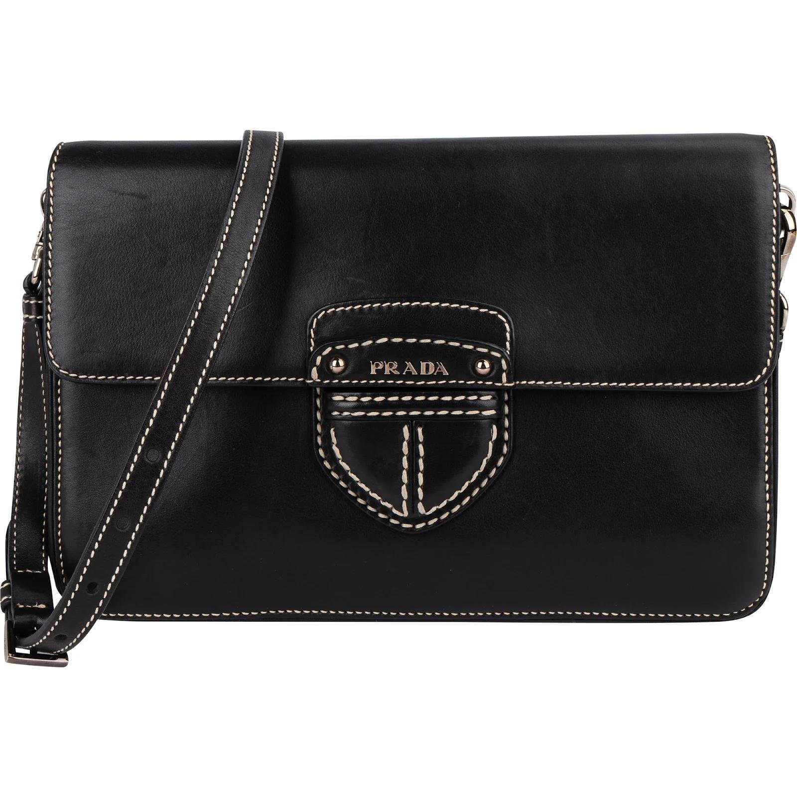 Re-Nylon leather crossbody bag