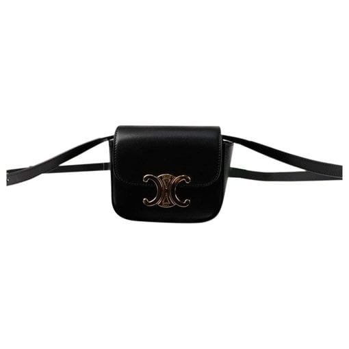 Leather clutch bag