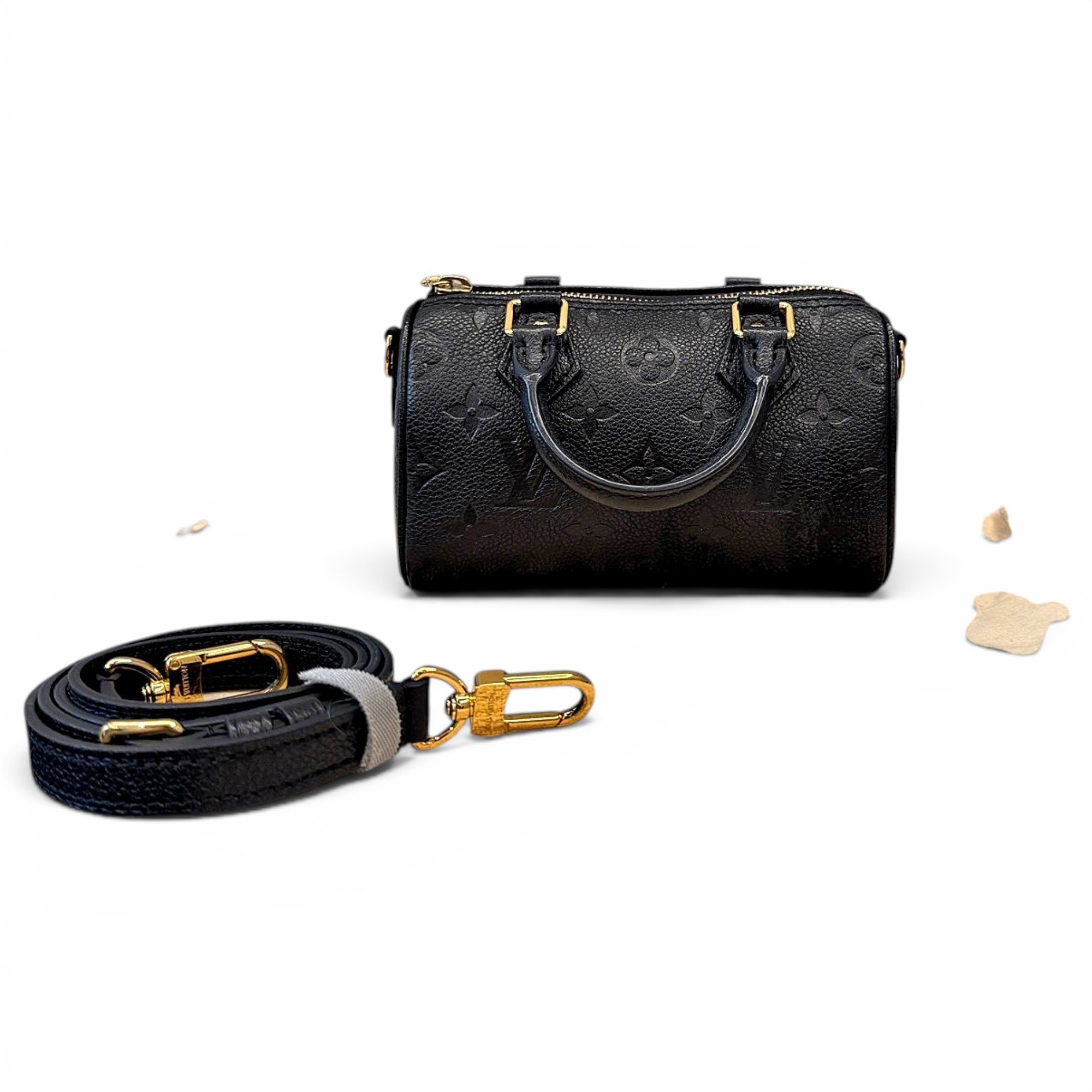 Nano Speedy / Mini HL leather handbag
