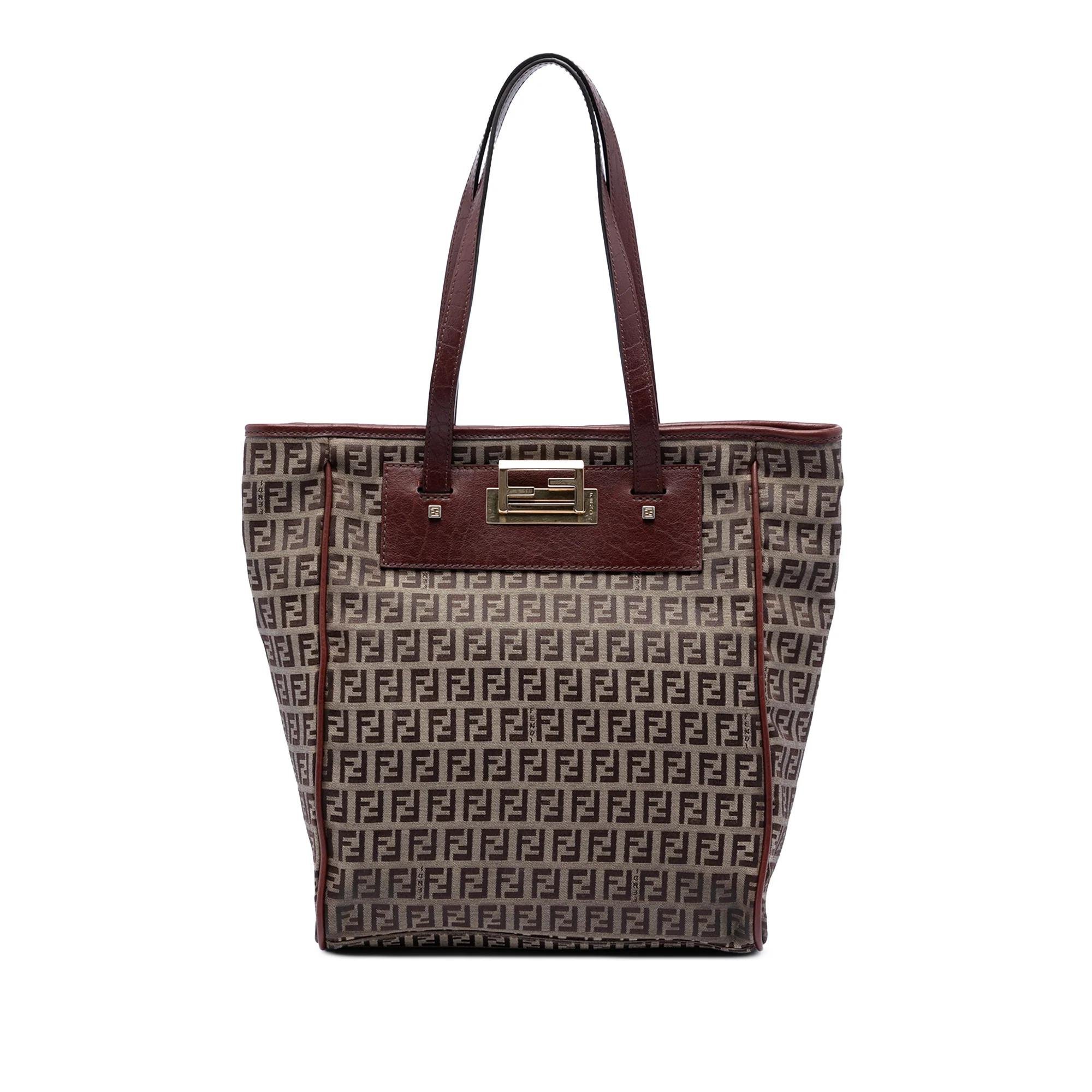 Flip leather tote