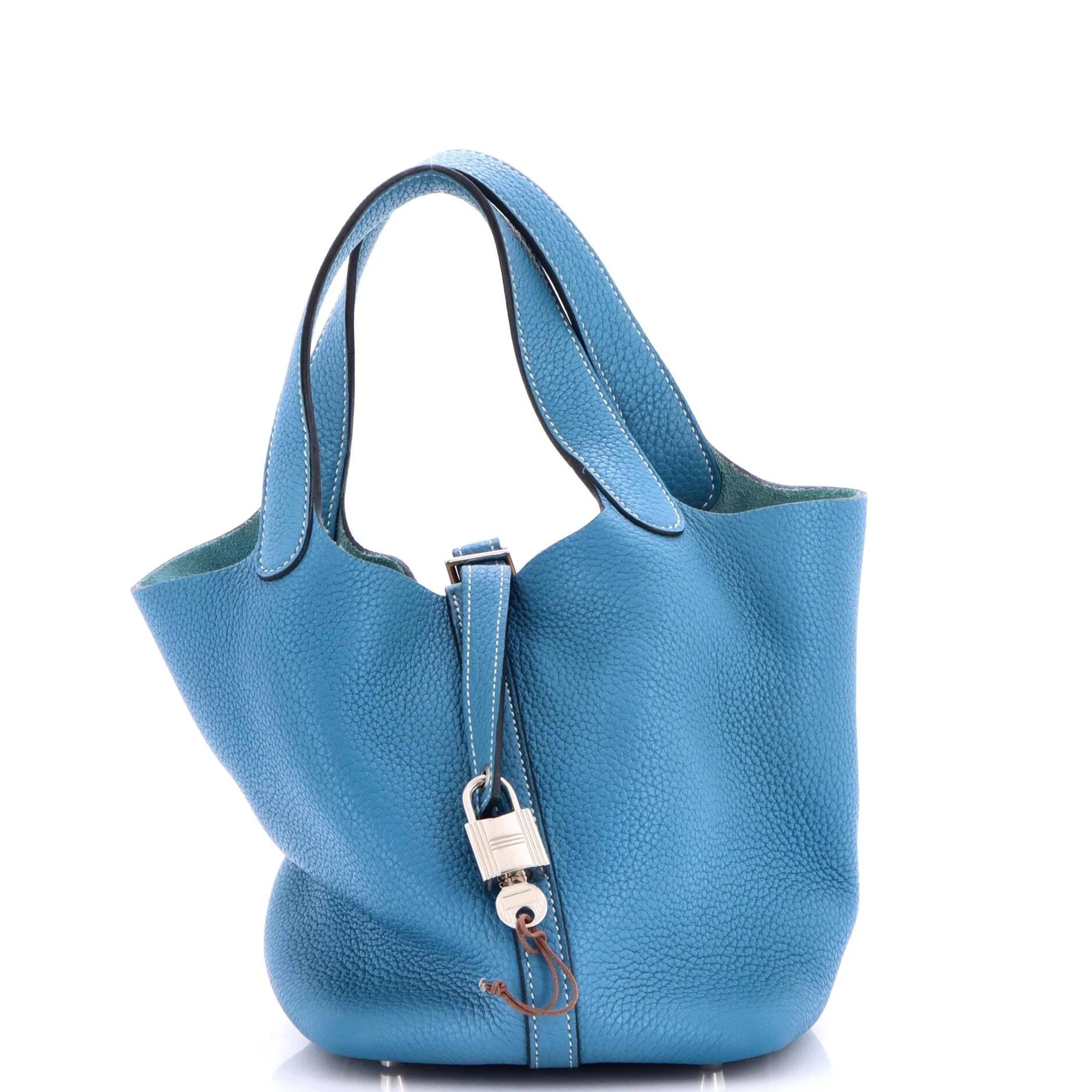 Picotin leather handbag