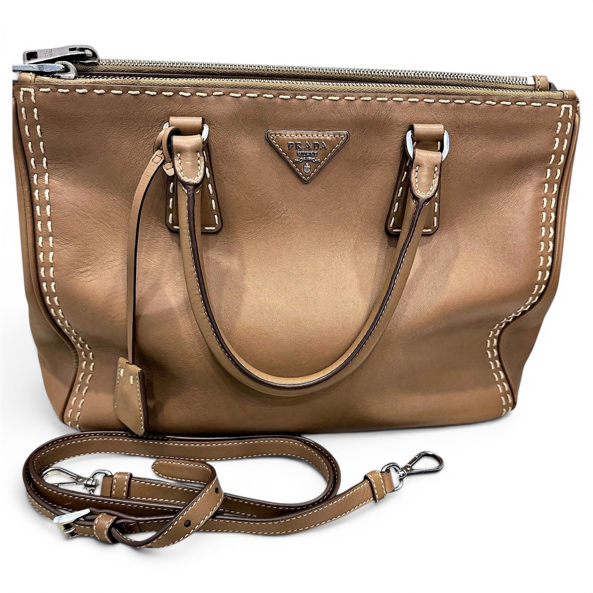 Galleria leather handbag