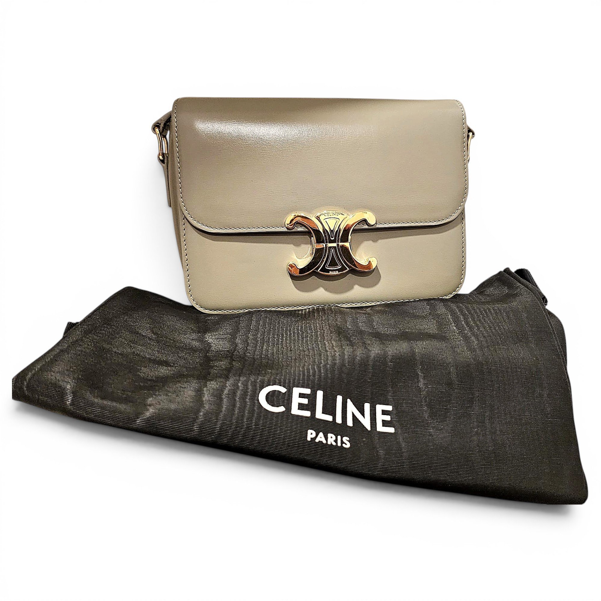 Triomphe leather handbag