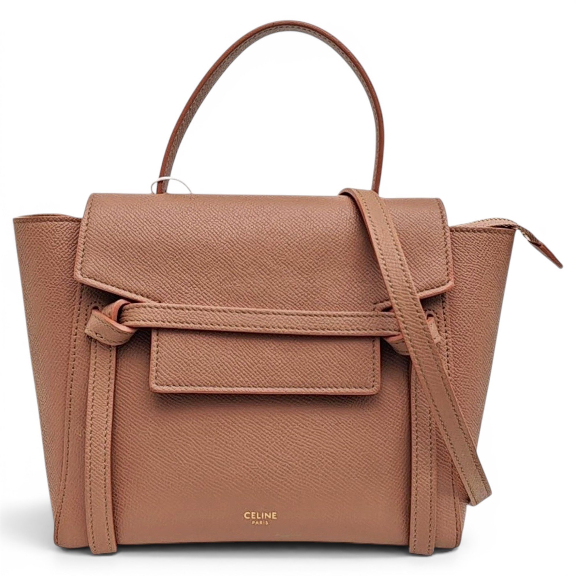 Belt leather handbag