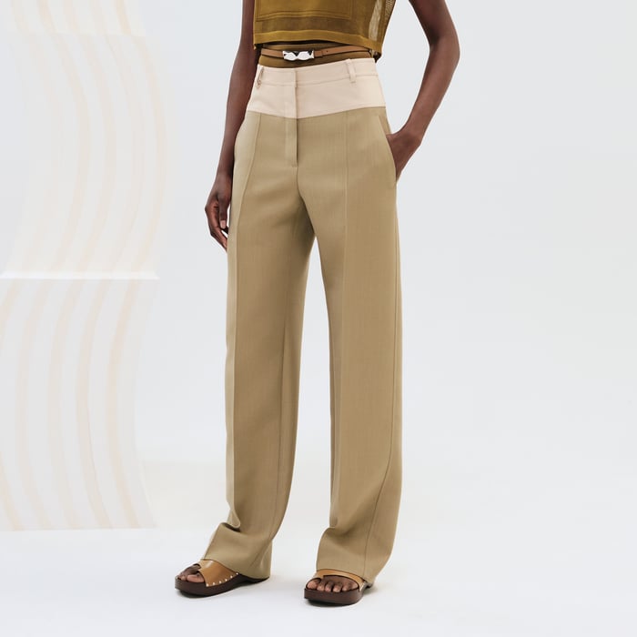 Vert Muscade Loose Fit Pants