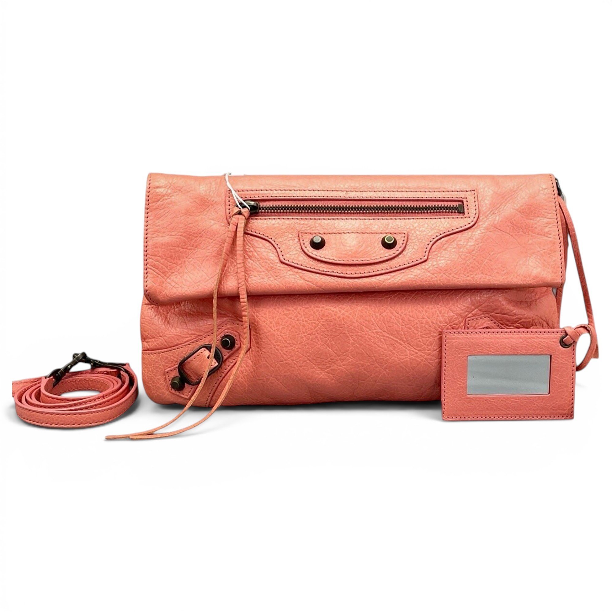 Envelop leather crossbody bag