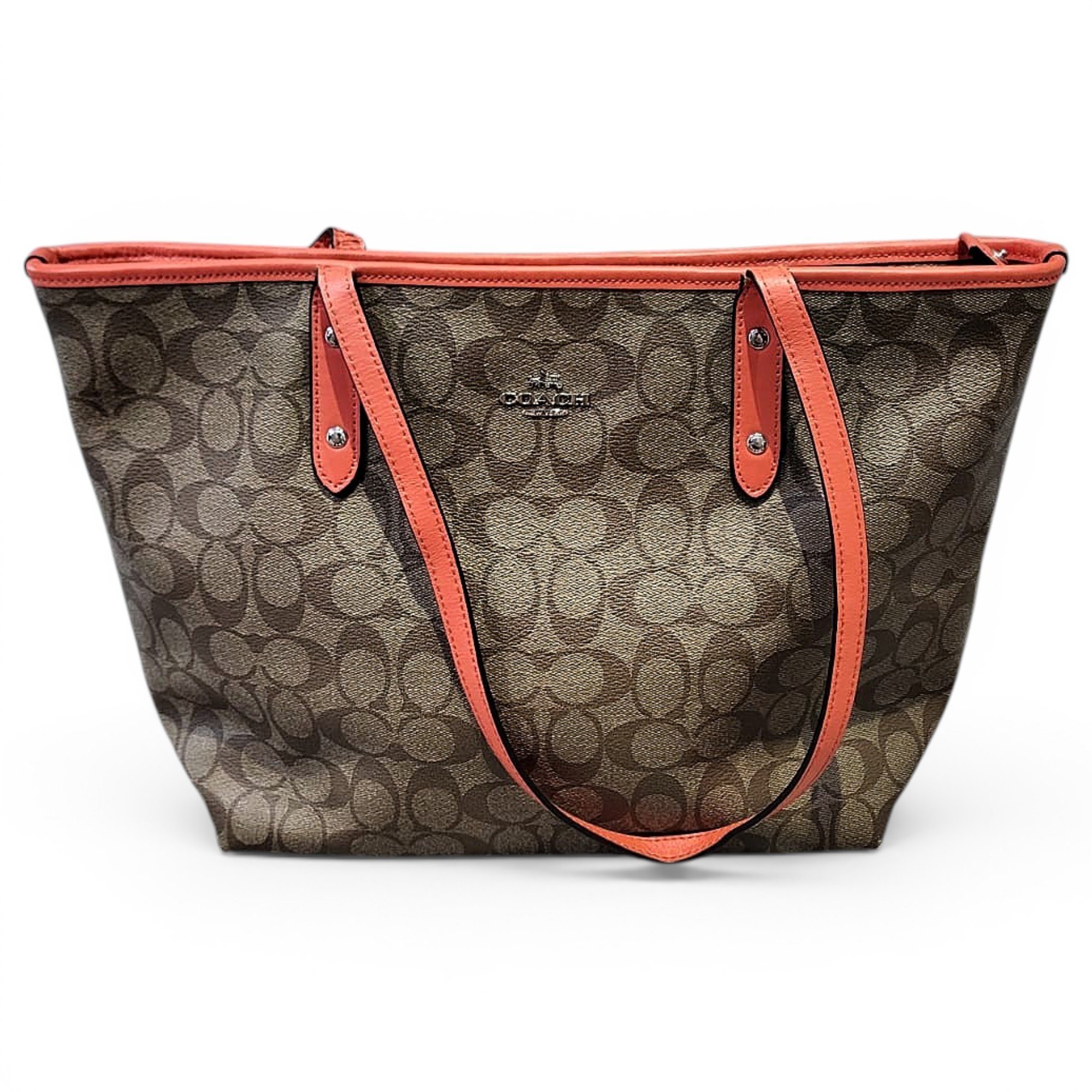CITY ZIP TOTE leather tote