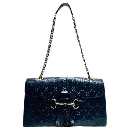 Leather clutch bag