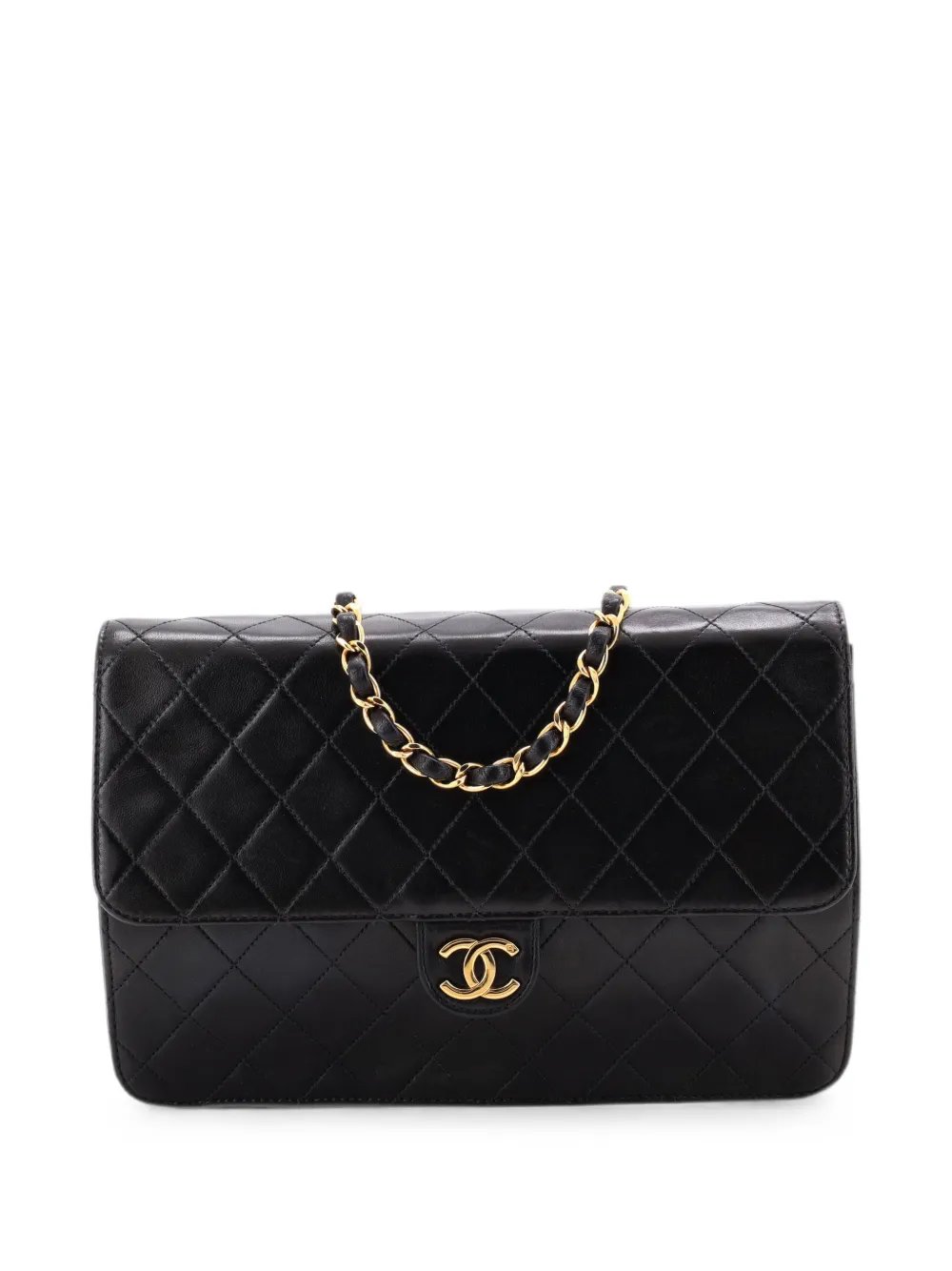 with Chain Quilted Leather Medium clutch bag