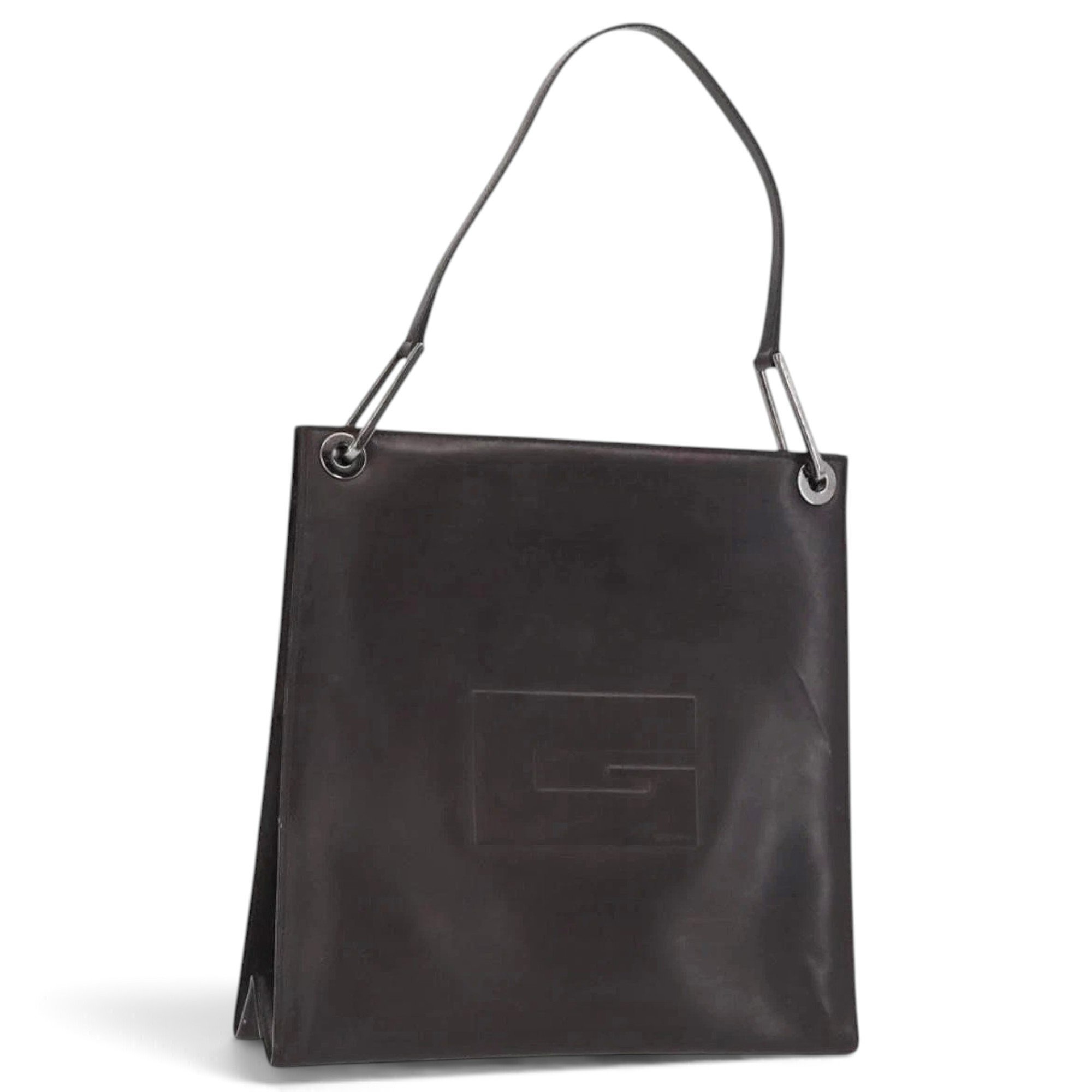 Patent leather handbag