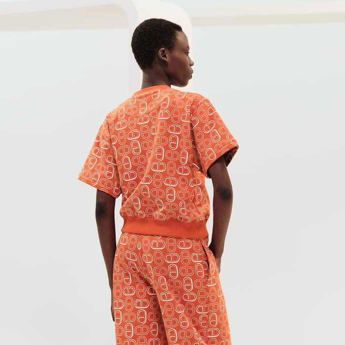 Orange Corail "Chaine d'Ancre" Sweatshirt