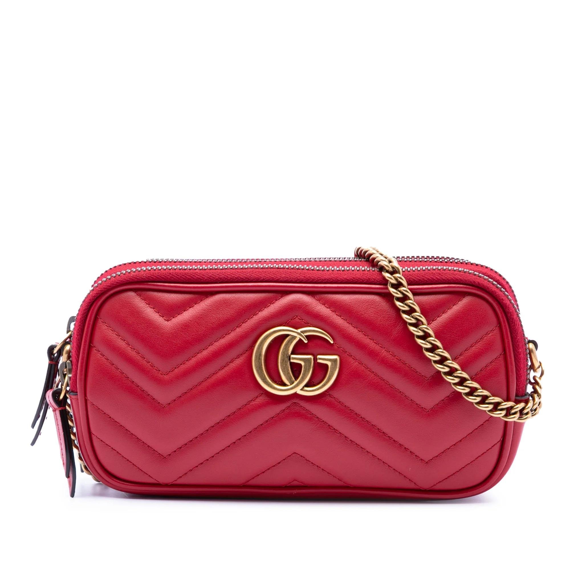 GG Marmont Triple zip leather handbag