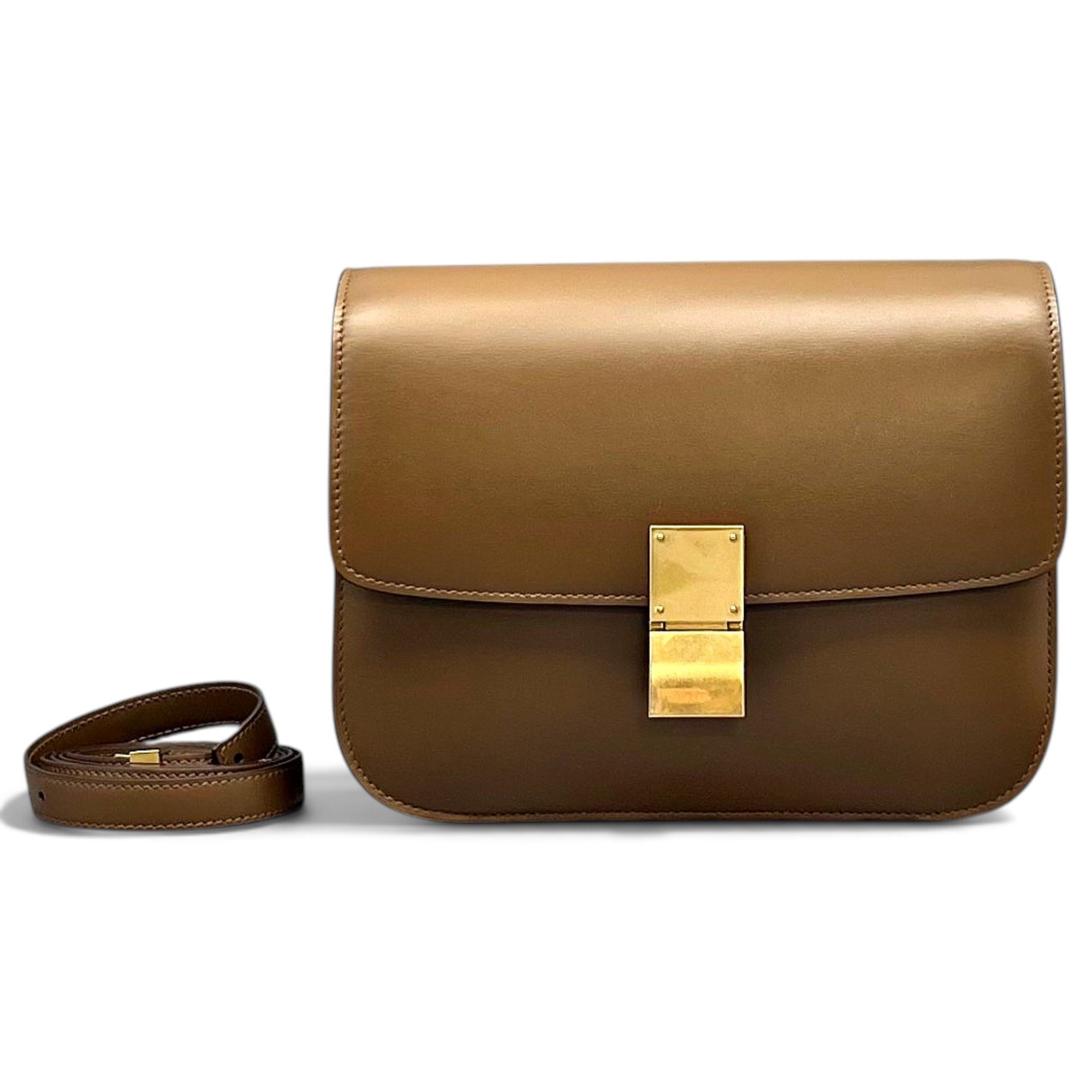 Classic leather crossbody bag