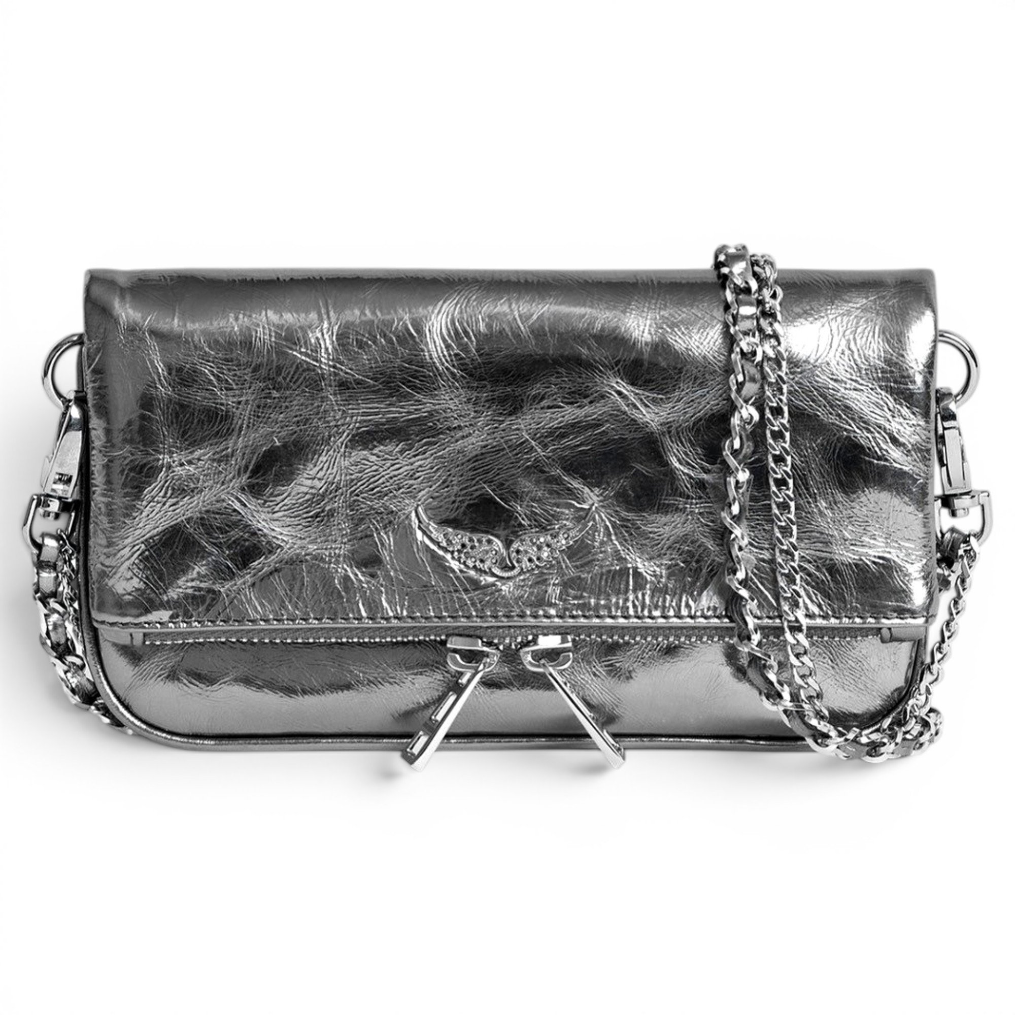 Rock leather crossbody bag