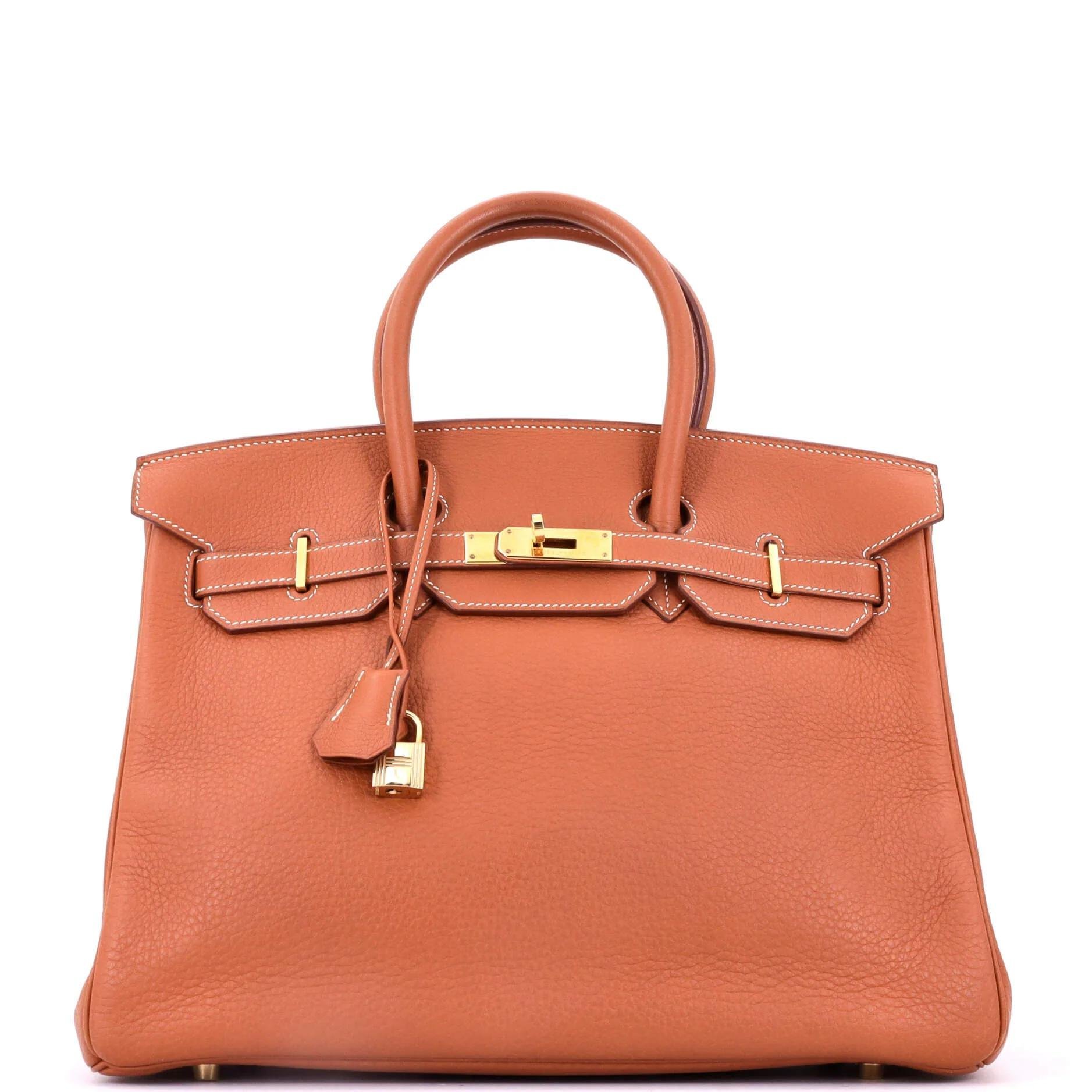 Birkin 35 leather tote