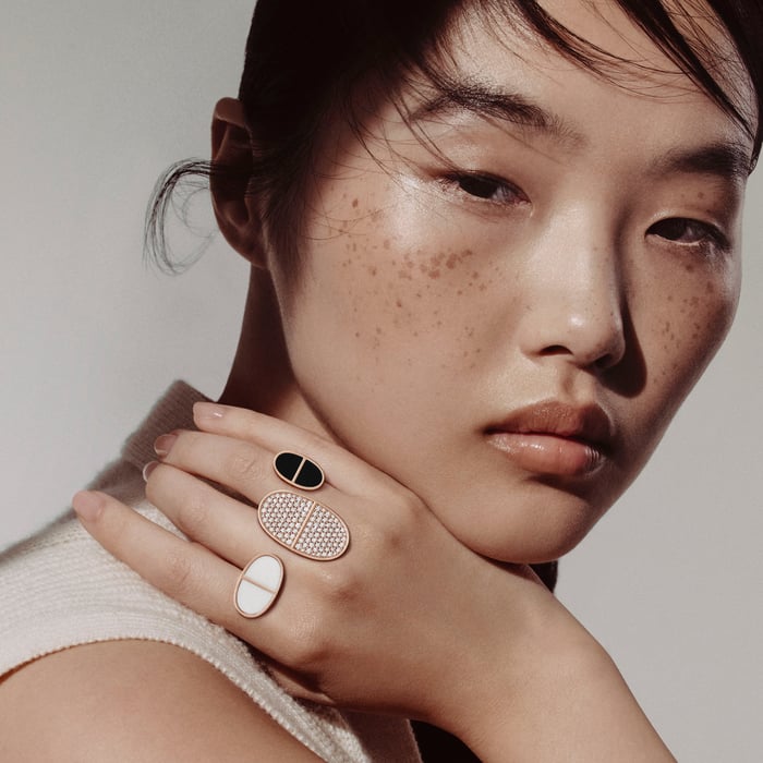 Sans Coloris Chaine d'Ancre Verso Double Ring