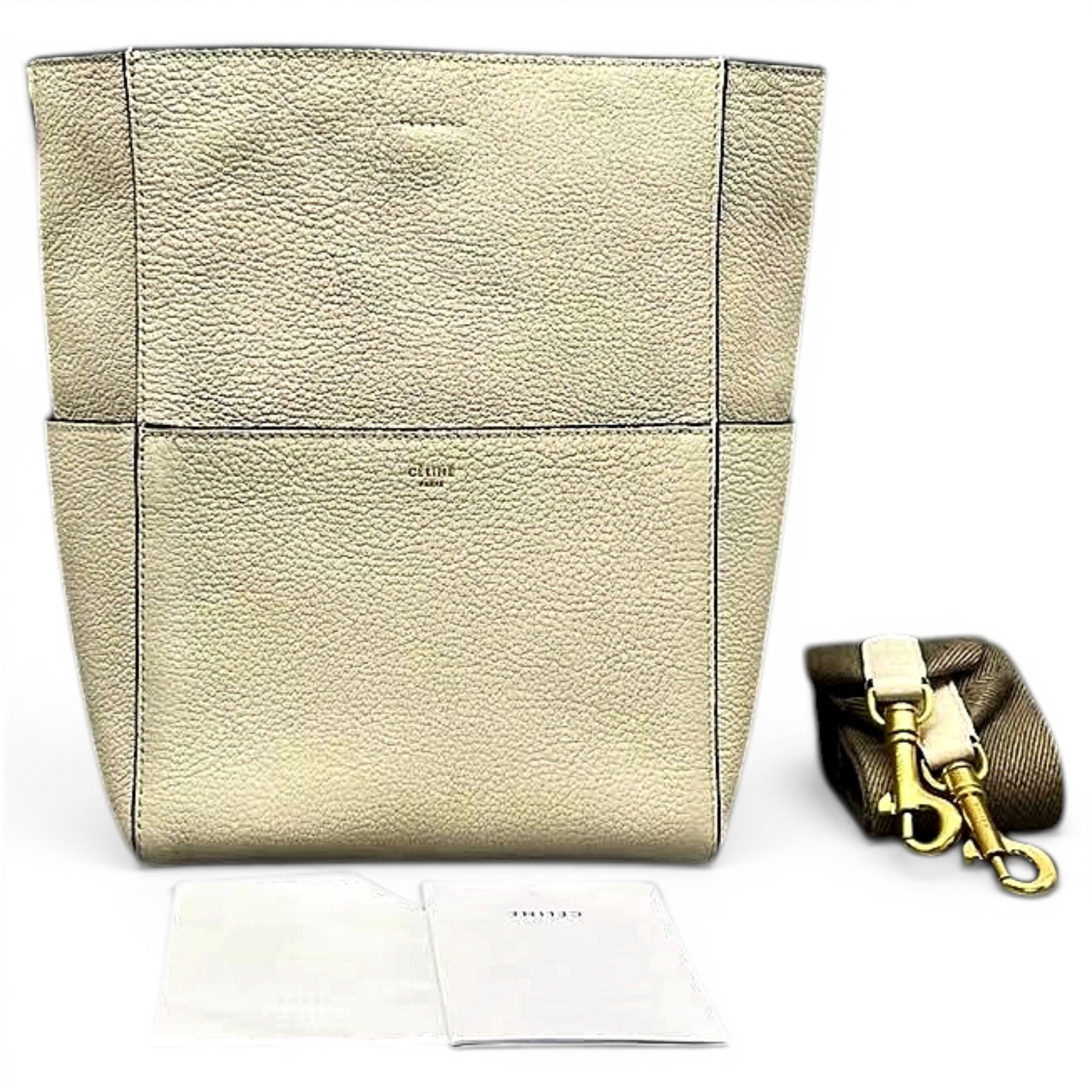 Seau Sangle leather handbag