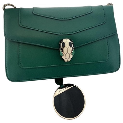 Serpenti leather handbag