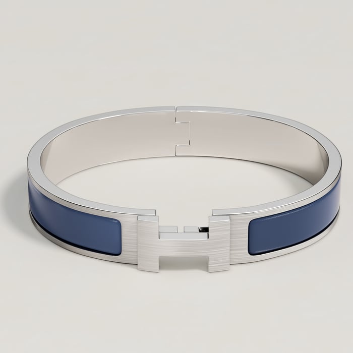 Bleu Acier Mat Clic Hh Bracelet
