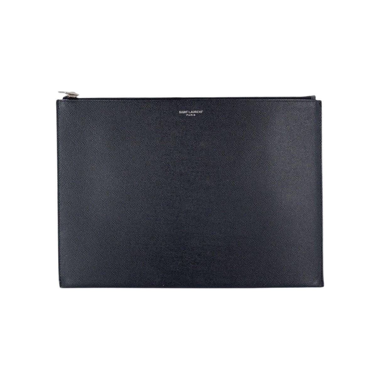 Rive Gauche leather clutch bag