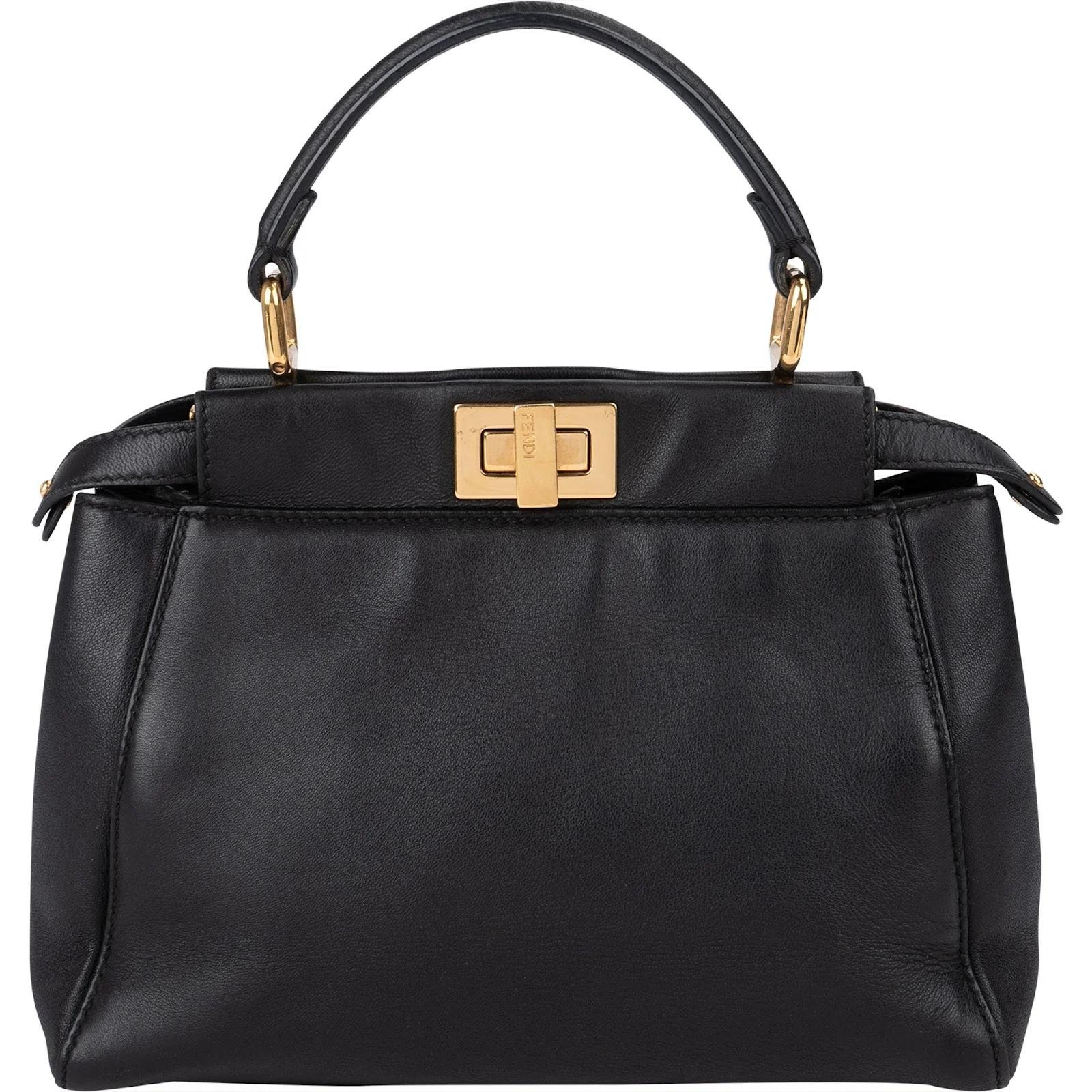 Peekaboo leather handbag