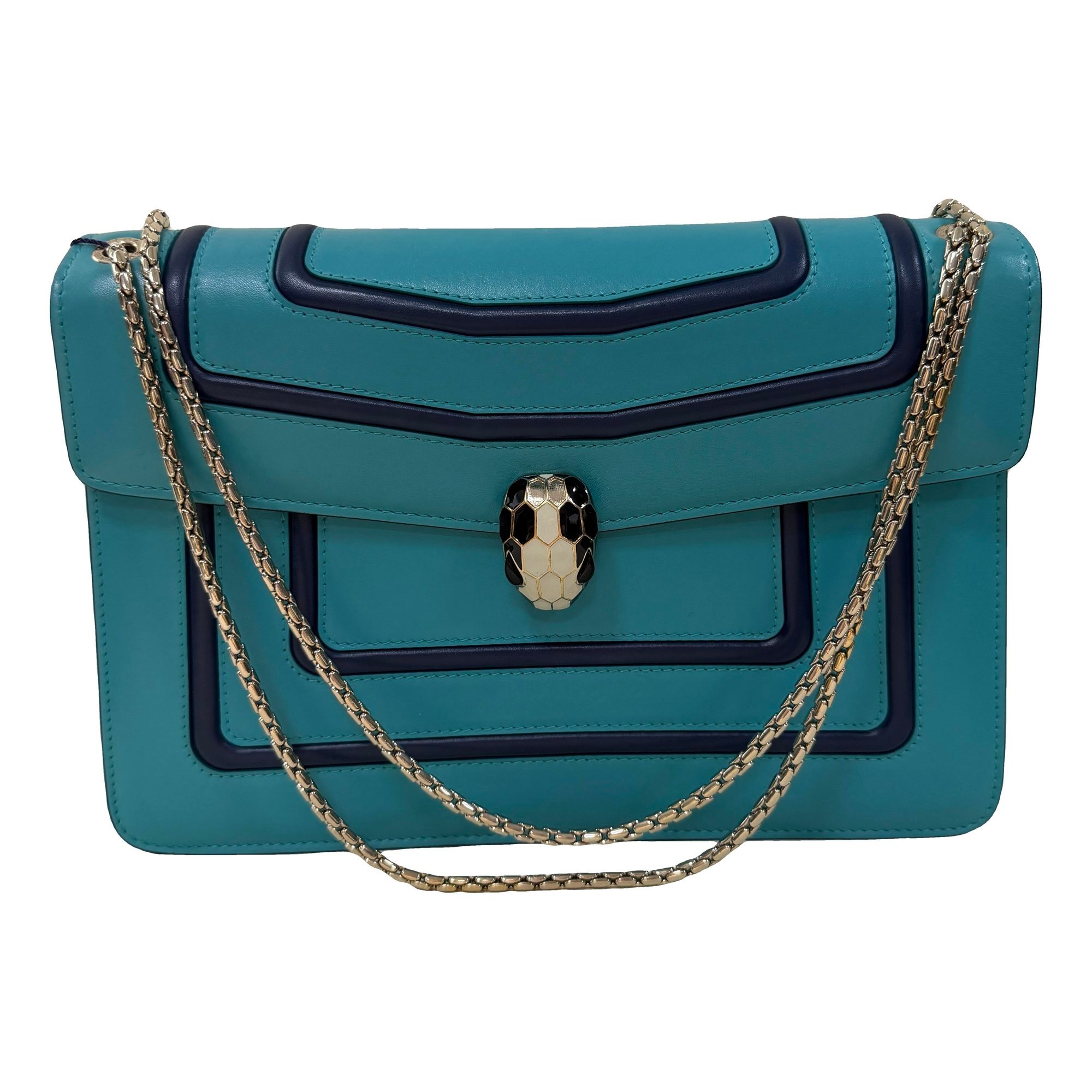 Serpenti leather handbag