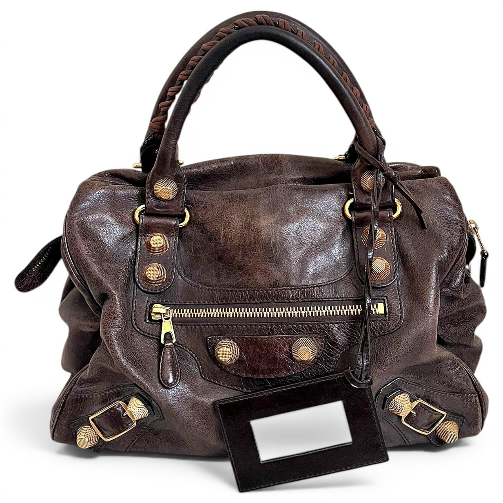 Leather handbag