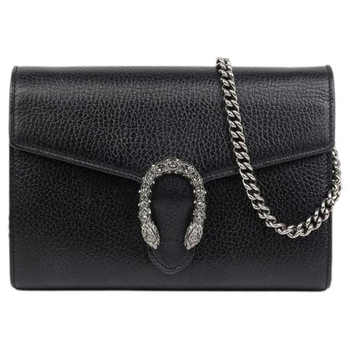 Leather clutch bag