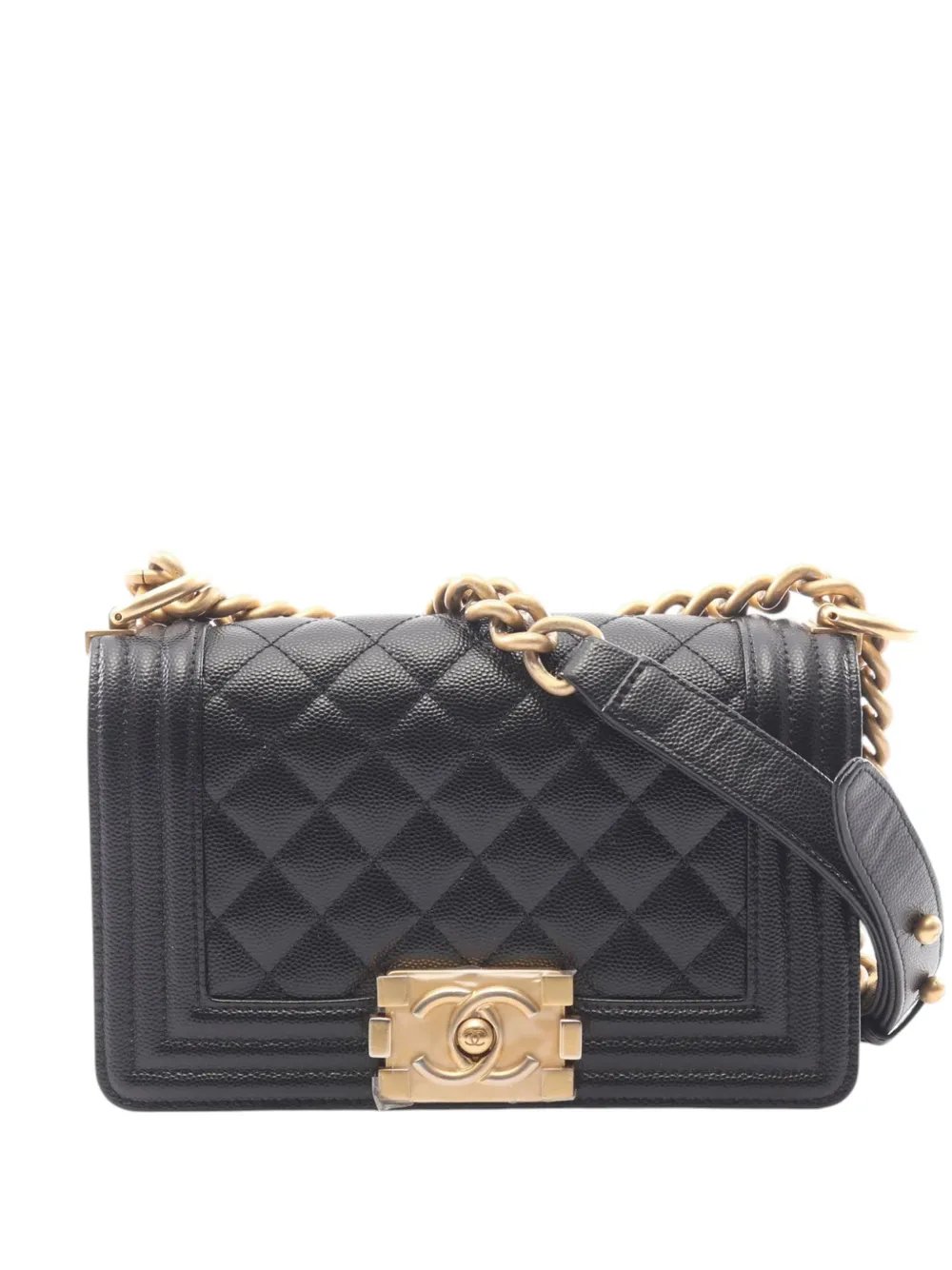 2021-2026 Small Quilted Caviar Boy Flap crossbody bag