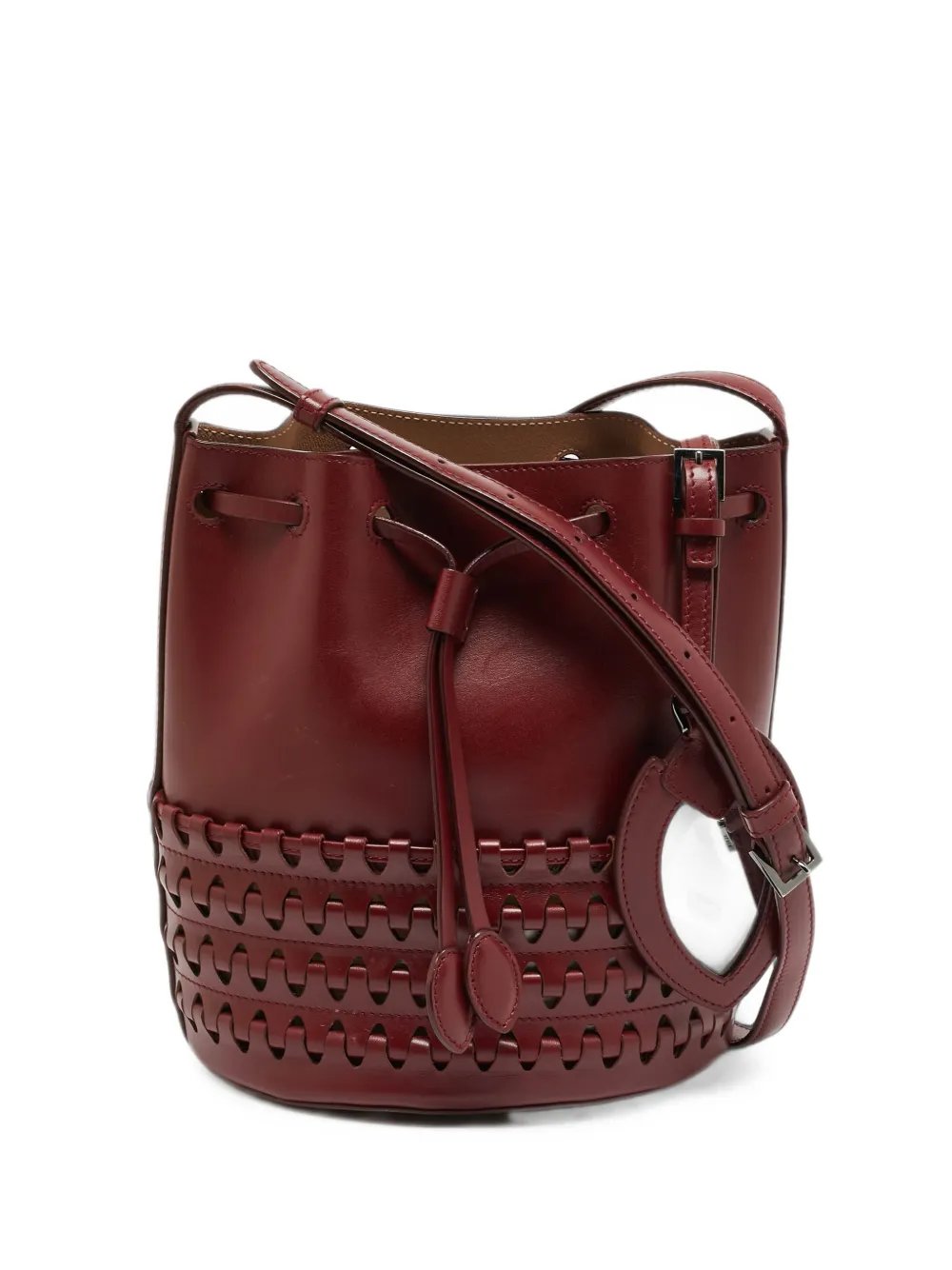 Alaia cut-out drawstring bucket bag