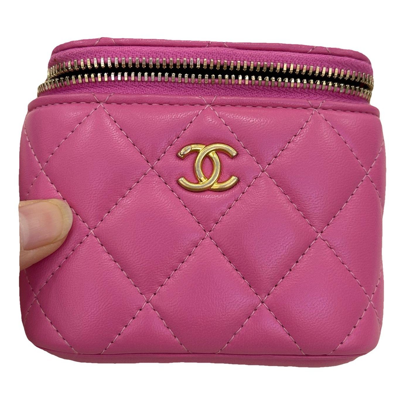 Trendy CC Vanity leather handbag