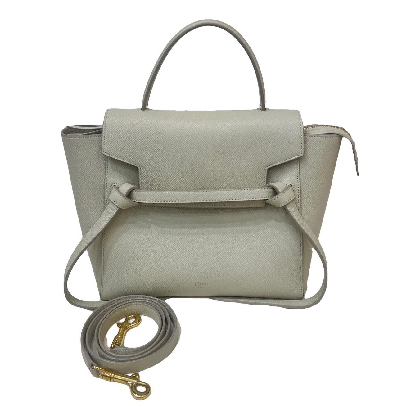 Belt leather handbag