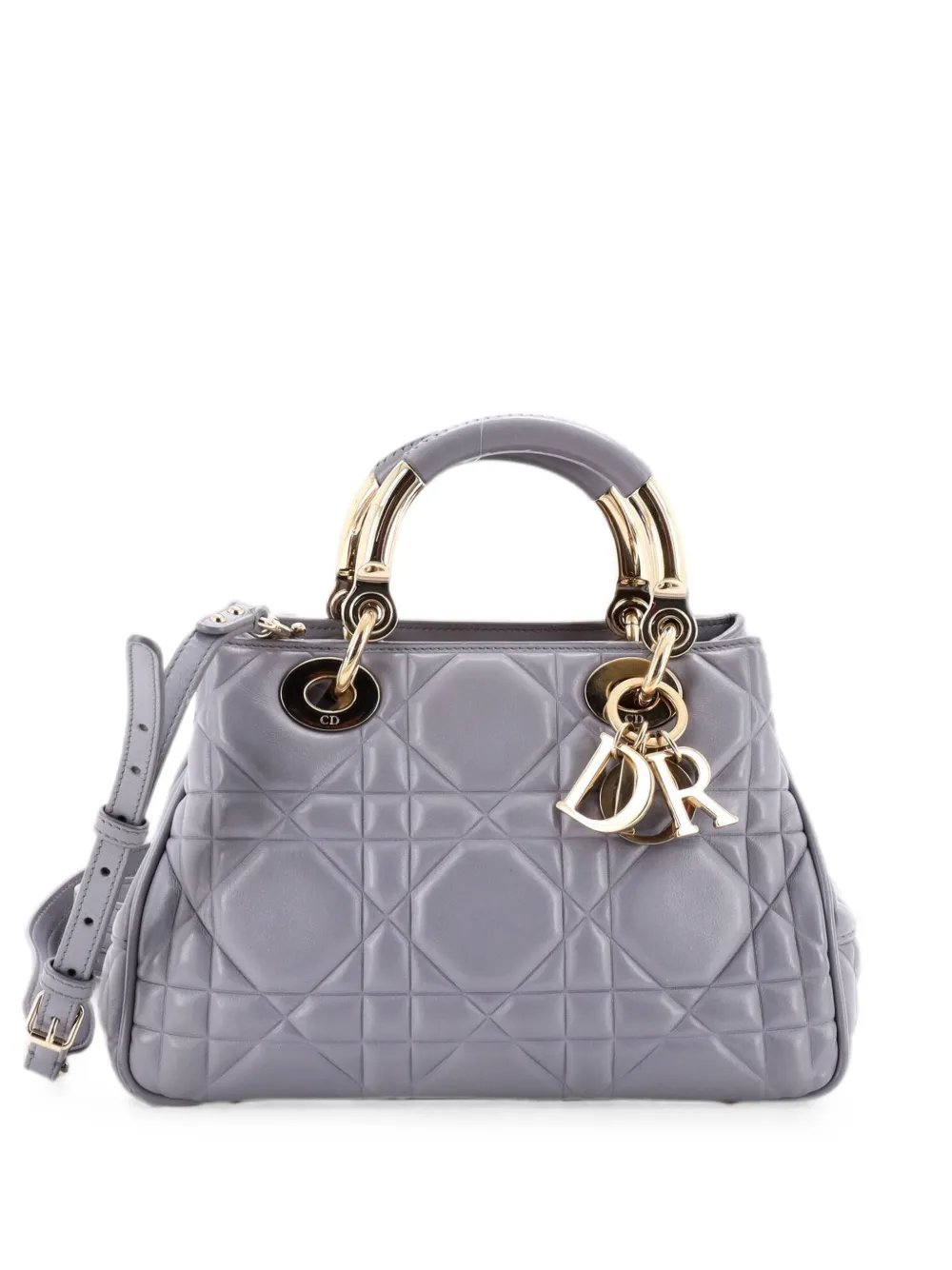 Lady 95.22 Bag Cannage Embossed Leather Small crossbody bag