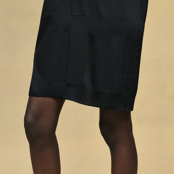 Noir "Chaine d'Ancre" Tunic Dress