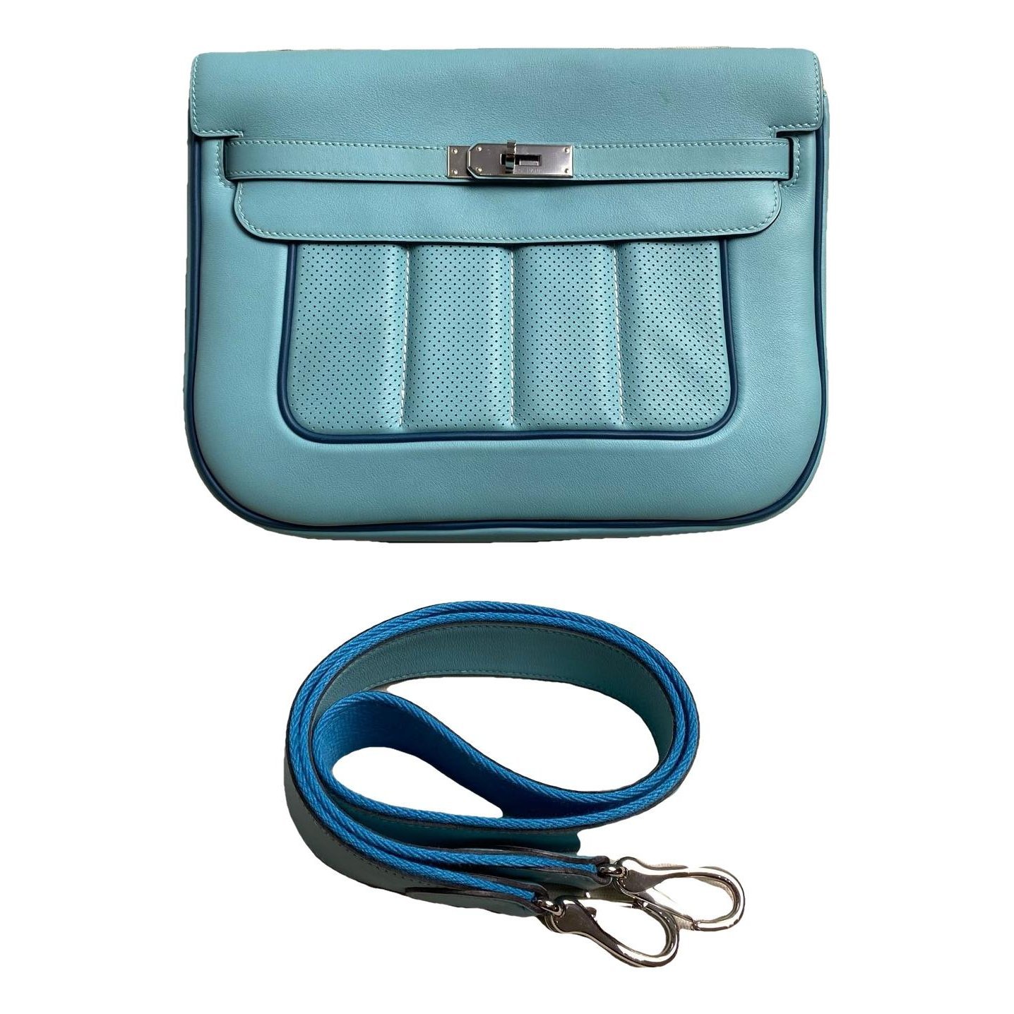 Hermes Berline Handbag Toile H Berline Canvas