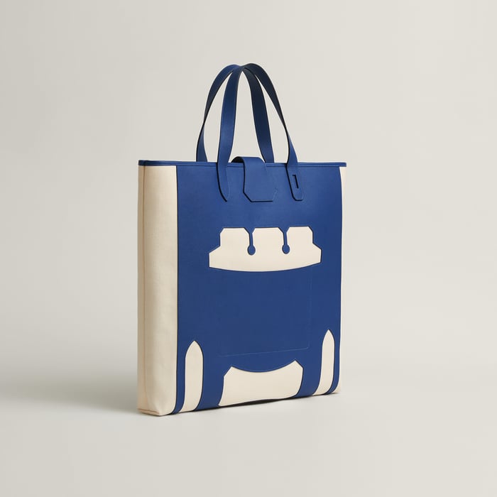Cold Colors Monsieur B Cutting Tote Bag, Large Model