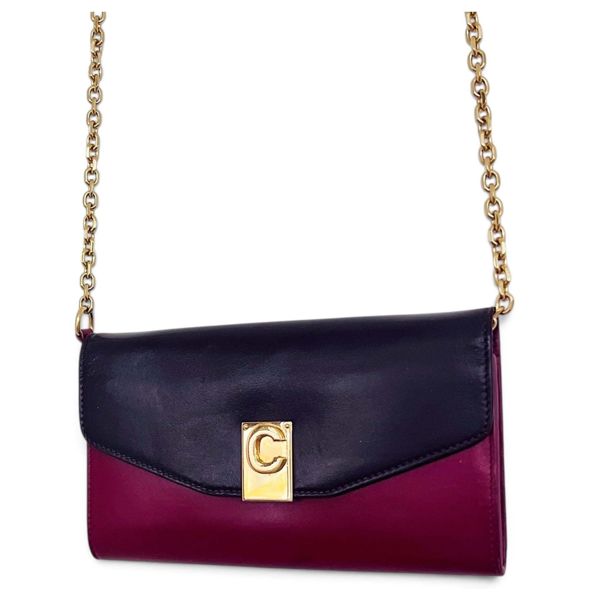 C bag leather crossbody bag