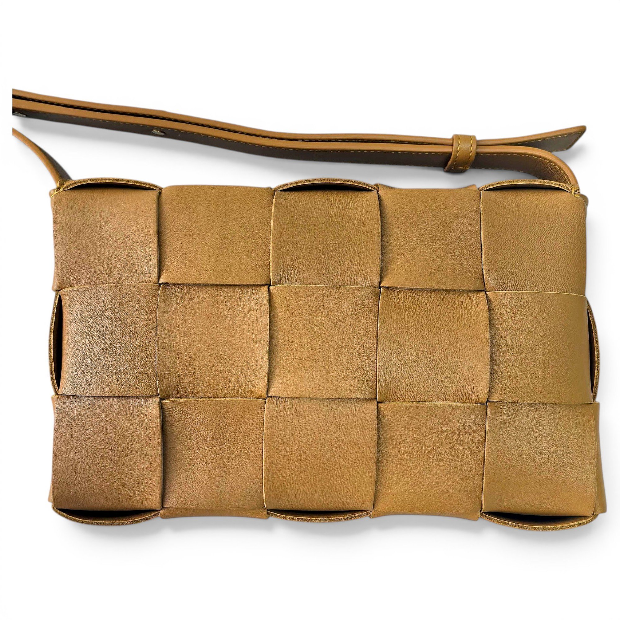Cassette leather crossbody bag