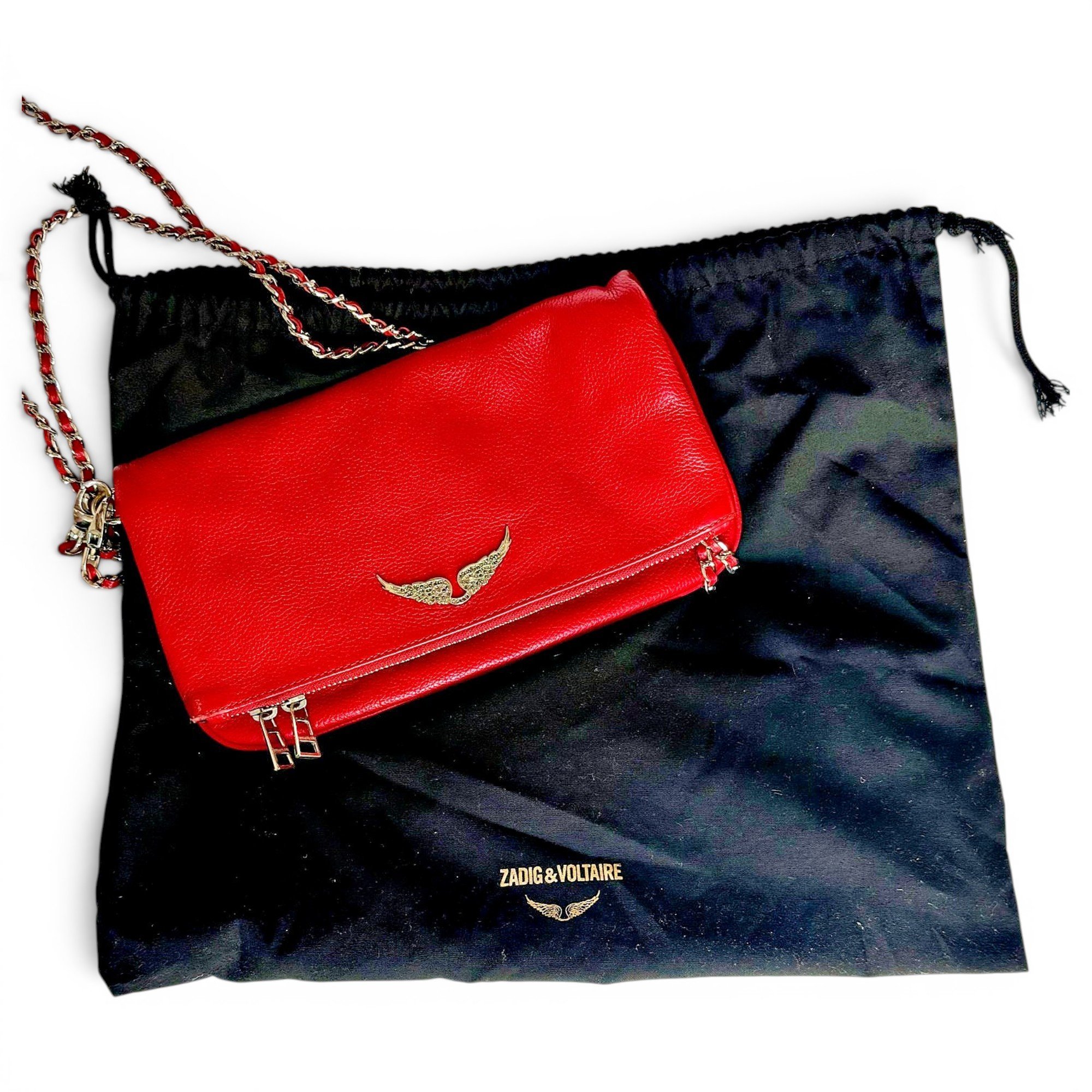 Rock leather crossbody bag
