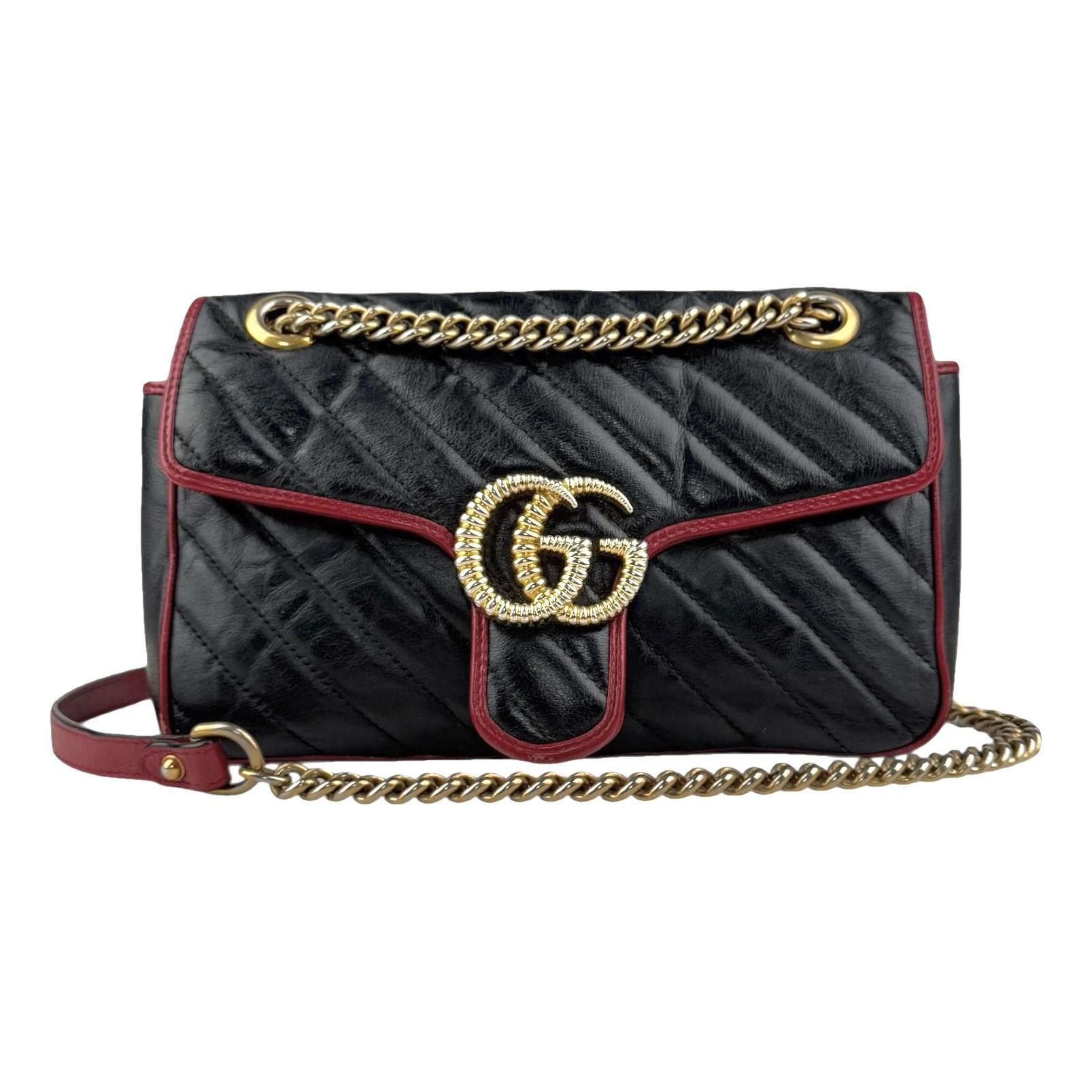 GG Marmont Flap leather crossbody bag
