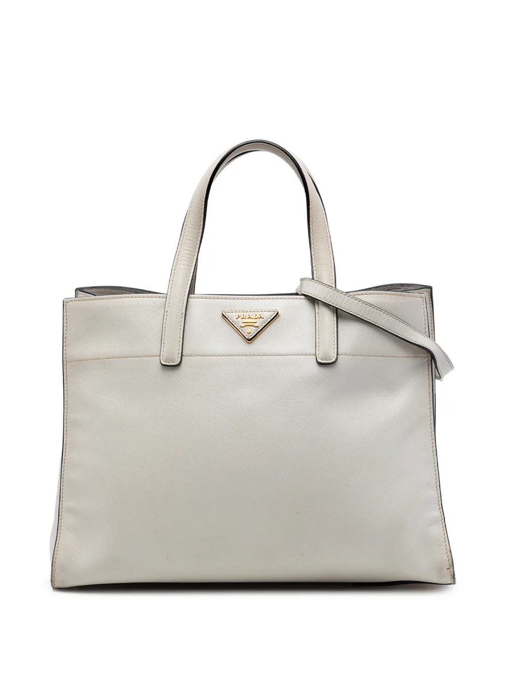 2010-2026 Saffiano Soft Triple Pocket Tote satchel