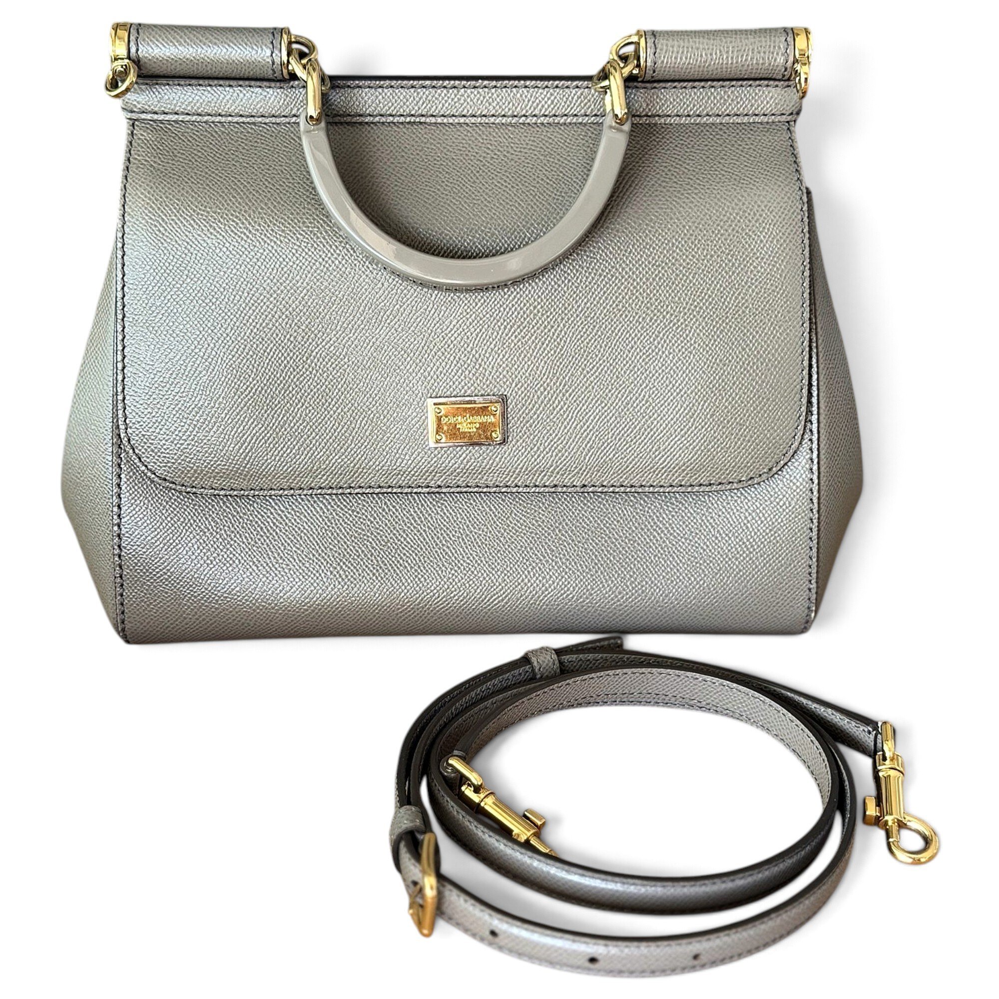 Dolce & Gabbana Sicily leather handbag
