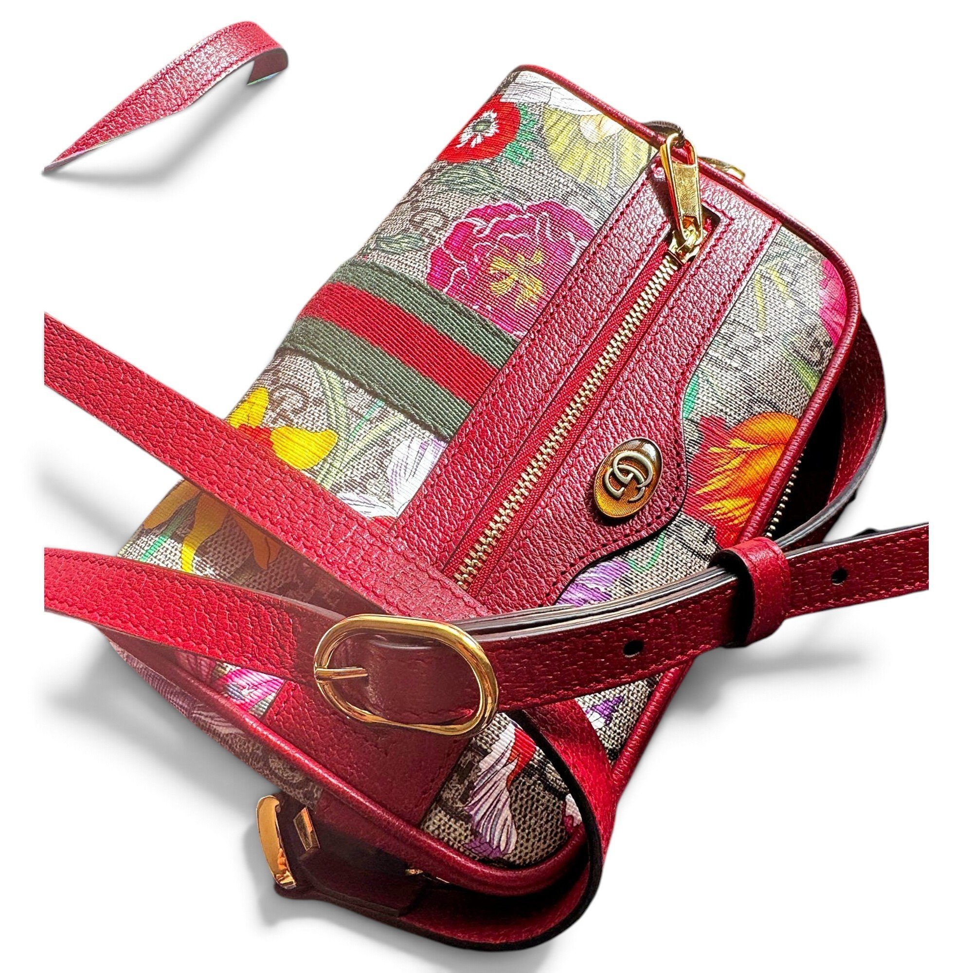 Ophidia leather crossbody bag