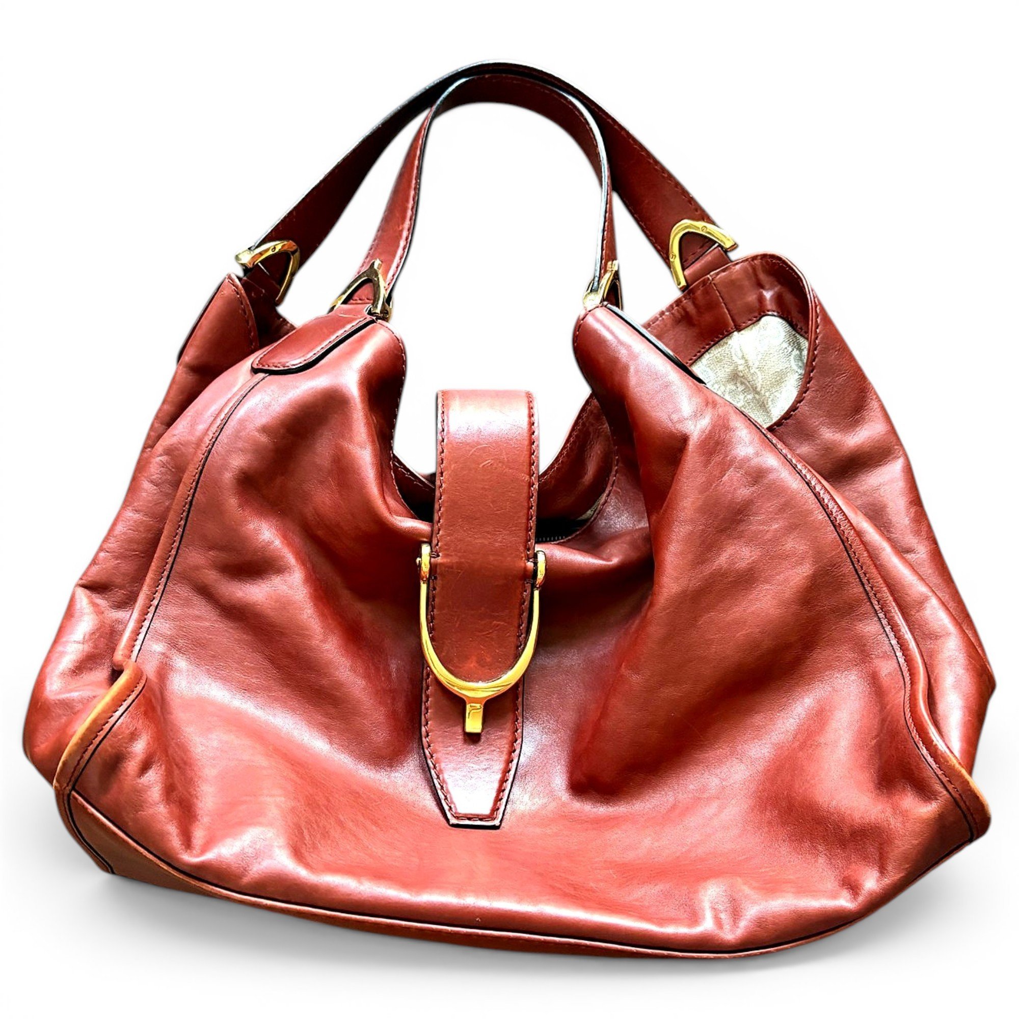 Hobo leather handbag
